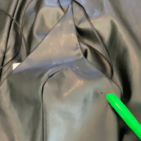 NWT- Topshop Leatherette Crochet Midi Dress. Size 4 - Picture 4 of 5